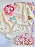 Cream Candy Hearts Sweatshirt