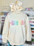 Cream Candy Hearts Sweatshirt