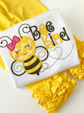 Bumblebee Bee Kind shirt or bodysuit for girls - Darling Little Bow Shop