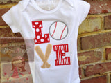 Baseball bow for girls - baseball theme in your team colors - Darling Little Bow Shop