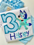 Bluey Birthday Shirt or bodysuit for girls - Darling Little Bow Shop