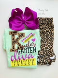 Cheetah print School Diva shirt - personalize with any grade - Darling Little Bow Shop