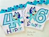 Bluey Birthday Shirt or bodysuit for girls - Darling Little Bow Shop