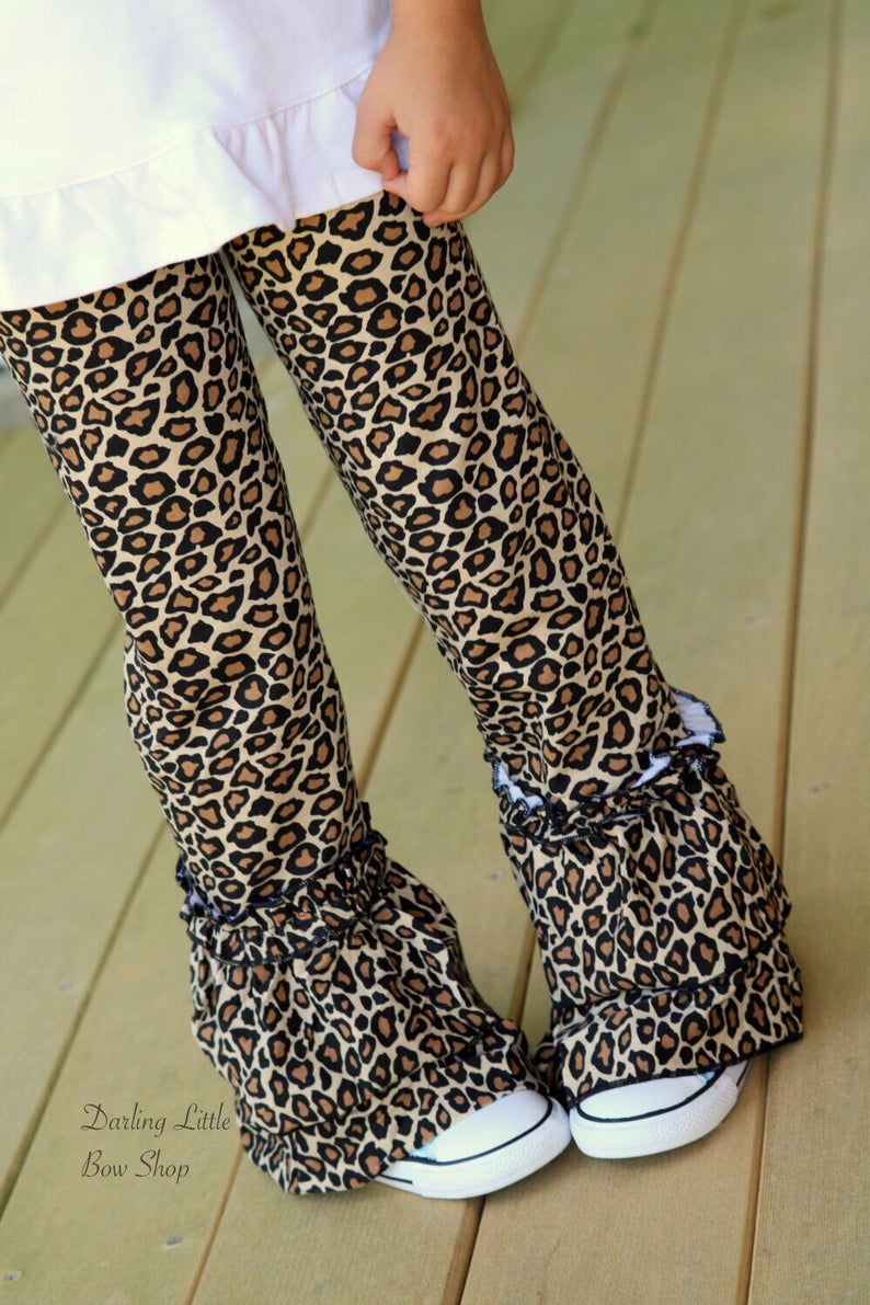 Mardi Gras Leopard Spandex Leggings Junior 